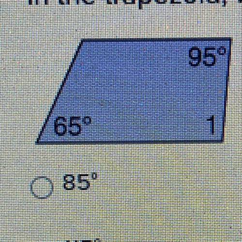 In the trapezoid, what is the measure of Z 1?