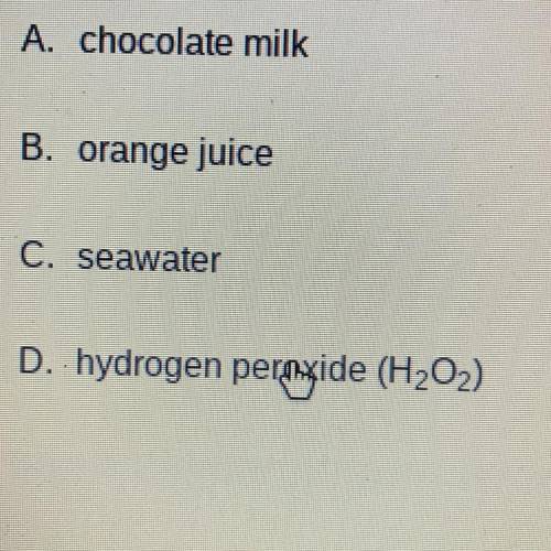 Which of the following is a pure substance?