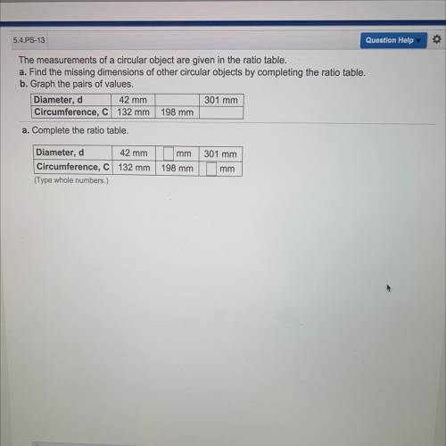 Complete the ratio table.