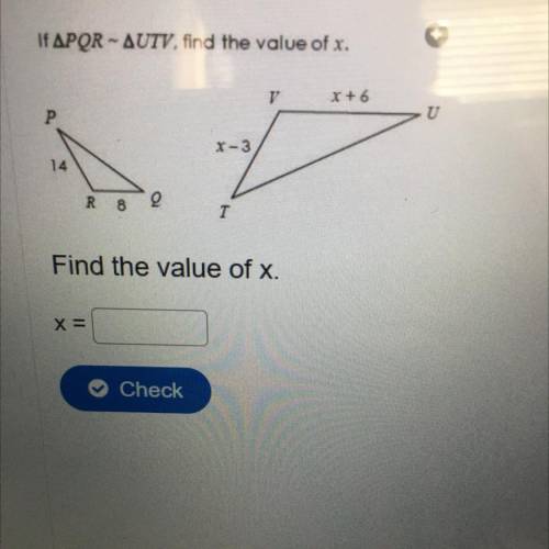 Can someone help me find the value of x?