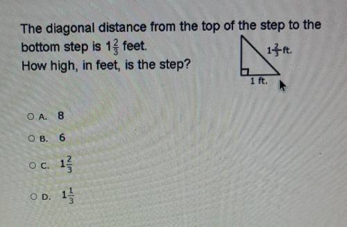 The diagram below shows a stair which is 1 foot deep.mark as brilliant! help