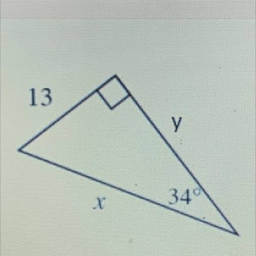 Could anyone help me find the missing two sides of this triangle ?