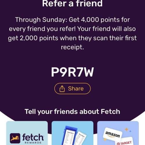 Can someone download the app called fetch rewards & use my code then scan a receipt i’ll give y