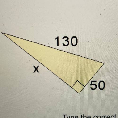 Solve for X
130, 50 and X