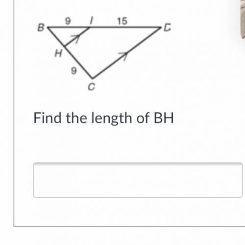It’s geometry can anyone help me? Find the length of BH