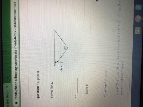 Solve for x with 9x+1 and 88? i don’t know how to and i really need it. attachment has the picture.
