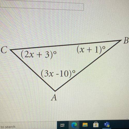 Use the figure below and determine the value of x
PLS HELP