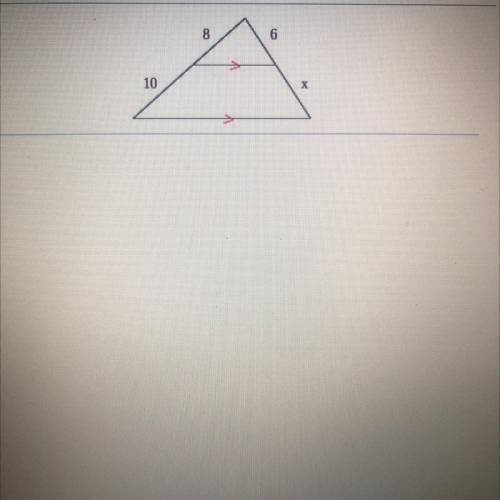 I need help solving for x