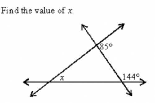 Please help me Find the x