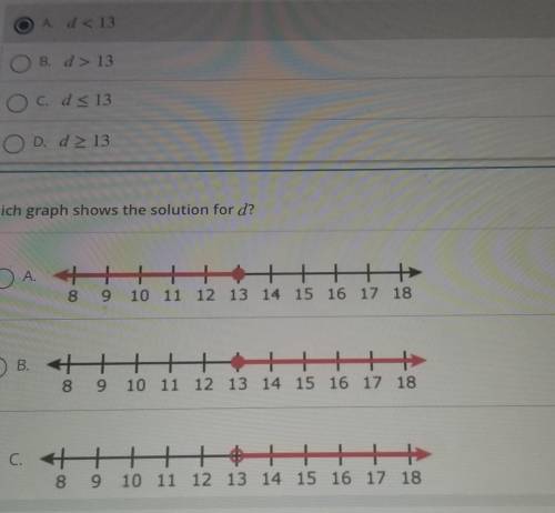 The question states:pat needs at least 13 days to make a large order of cupcakes which inequality s