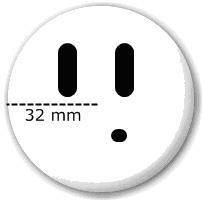 NEED HELP RN ILL GIVE YOU BRAINLIST

The front of this button has a radius of 32 mm. 
Which equati