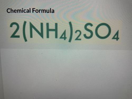 How many elements are in this formula? How many molecules?