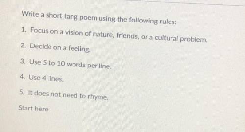 Write a poem and don’t plagiarize please helpppp