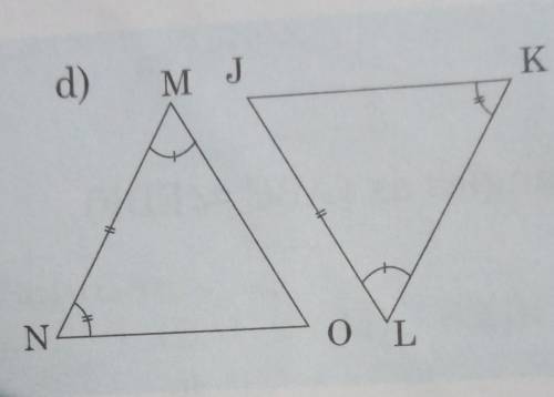 Help APAS

State whether the following pairs of triangle are congruent or not. If they are congrue