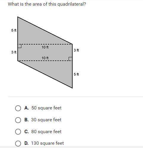 What is the area of this quadrilateral please help FAST!!!