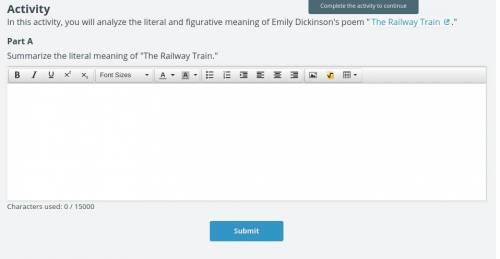 Please help me 
you have wright the literal meaning of the poem the railway train