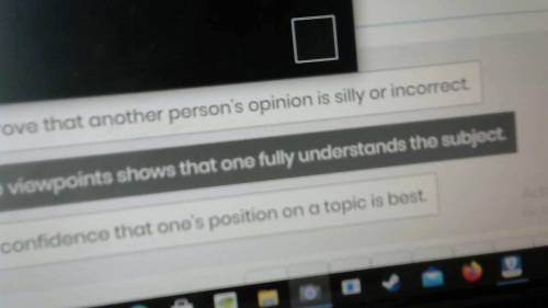 Why is it important to treat all viewpoints fairly?
Drag the correct answer into the box.