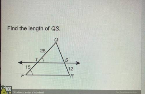 Find the length of QS.