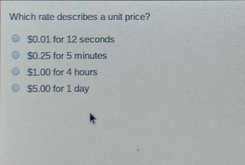 Which word describes the unit price
