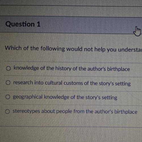Which of the following would not help you understand a selection of world literature?
