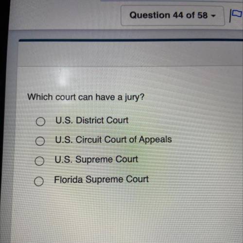 Which court can have a jury?
