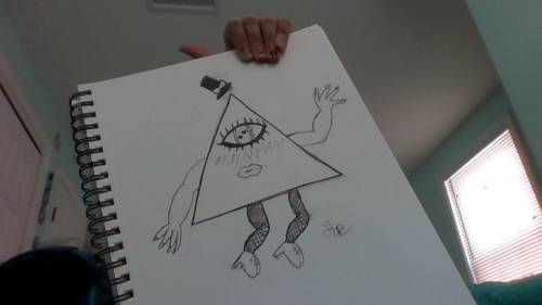 Is my bill cipher cursed and should I upload it for an art assignment.