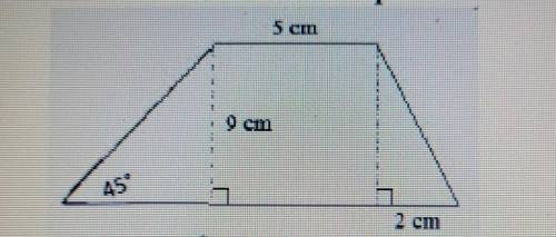 What is the area of the trapezoid​