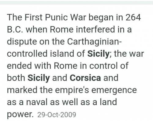 The map shows the expansion of the Roman Republic.

A map titled Rome after the Punic Wars. A key s