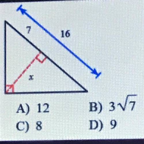Similar right triangles plss helpp