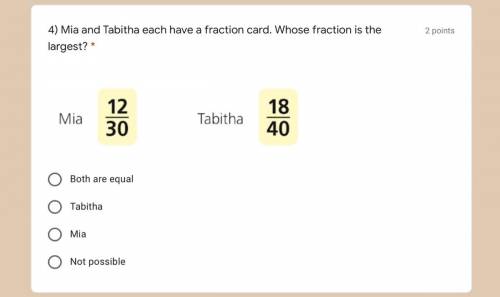 This is comparing fractions