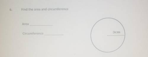 Can someone help find the circumference and area of this??? ​