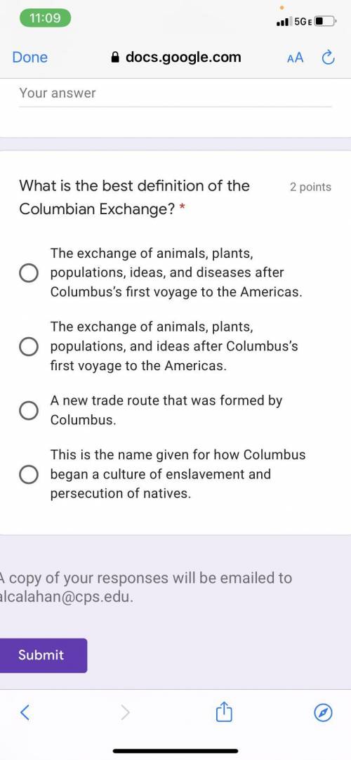 What’s the best definition of Columbia’s exchange