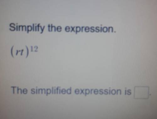 Simplify the expression ​