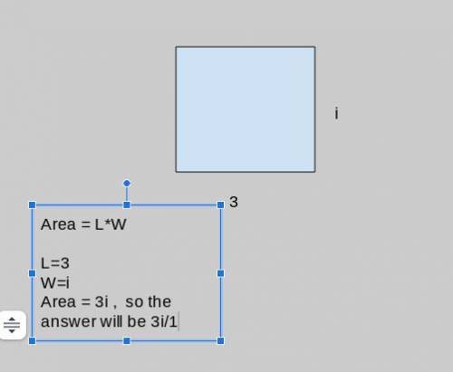 A rectangle is 3 yards long and į yards wide . What is the area of the rectangle? Enter your answer