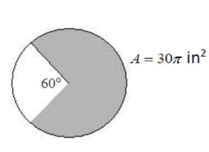 Please help need quickly need to find exact radius of the circle.