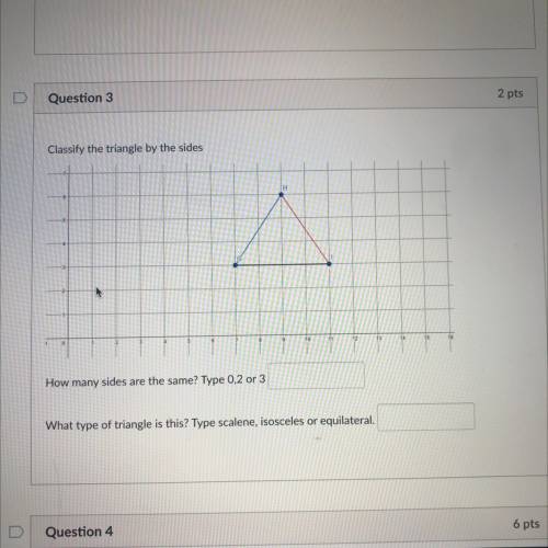 Classify the triangle by the sides