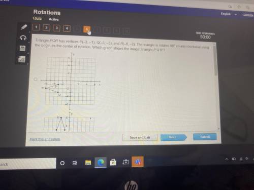 Triangle PQR has vertices (see photos)