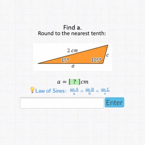 Find a and round to the nearest tenth. (geometry help)