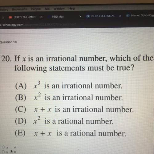 PLEASE HELP CLEP COLLEGE ALGEBRA