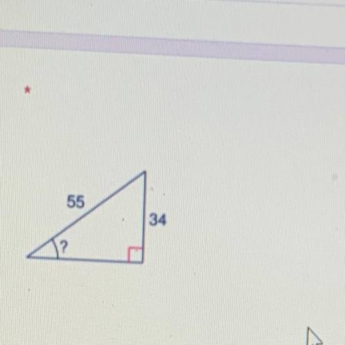 Find the measure of the indicated angle to the nearest degree? 
Please hurry