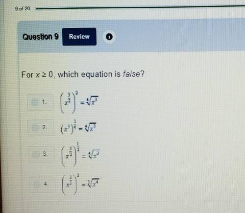 Which equation Is false?​