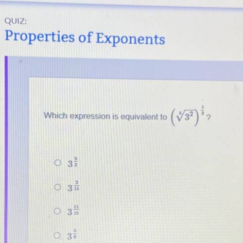 Which expression is equivalent to