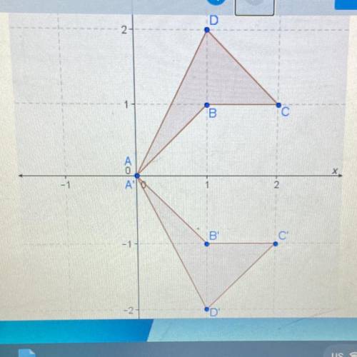 In this graph, which transformation can produce

quadrilateral A'B'C'D' from quadrilateral ABCD?
-