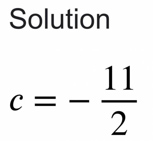Solve 5(3C - 2) - 7c = 40 - 20