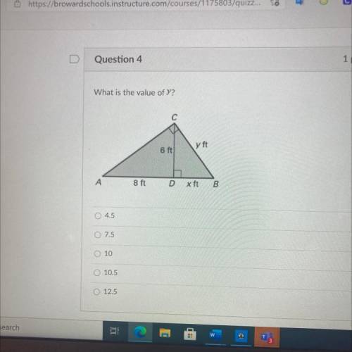 What is the value of y