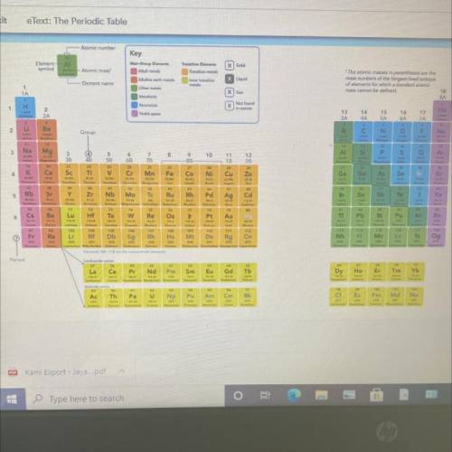 Examine the periodic table which four pairs of elements would be reversed in order if the elements