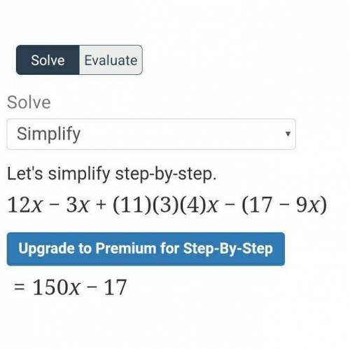 12x - 3x + 11 3 4x - (17 - 9x)