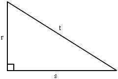 Which statement best describes the relationship between the lengths of the sides of the triangle sh