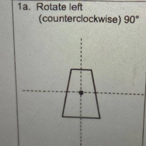 Rotate left
(counterclockwise) 90°