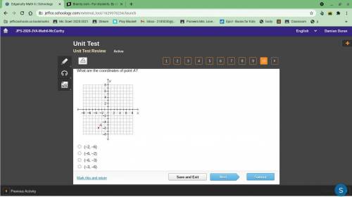 PLZ HURRY I WILL MARK BRAINLIEST What are the coordinates of point A?

(–2, –6)
(–6, –2)
(–6, –3)